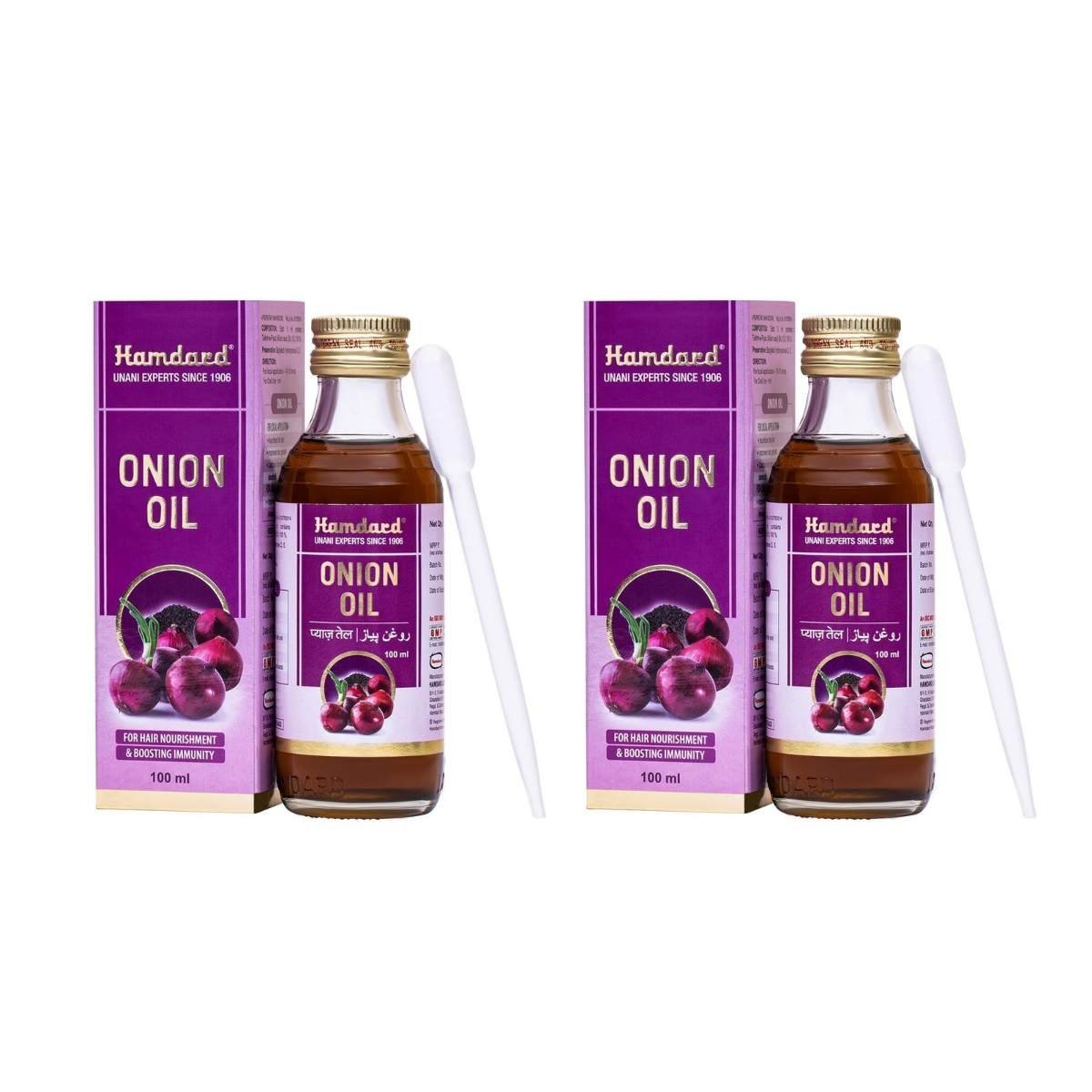uk71riE0O3ucL-1.jpg Hamdard Onion Oil | 100 ml | All-natural Hair Oil | Helps to Nourish Hair Follicles and Manages Breakage | Promotes Overall Well-Being | Helps Support Digestive Health | Pack of 2 - Fast UK Delivery - Image 1