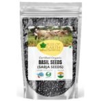 Bliss of Earth Basil Seeds Organic Sabja Seeds, Tukmaria Seeds Fiber & Omega-3 Rich Good for weight loss, Hydration Tiny PowerHouse Seeds 100gm - Fast UK Delivery
