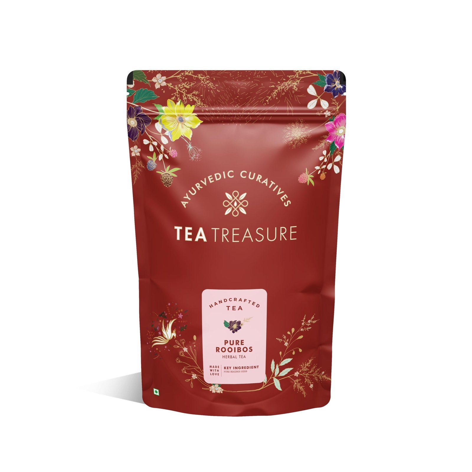 uk71rtwG0rIAL-1.jpg Tea Treasure South African Rooibos Red Tea 50gm | Rooibos Tea Loose Leaf | Boosts Immunity | Rich in Antioxidants | Aids Improves Digestion - Fast UK Delivery - Image 1