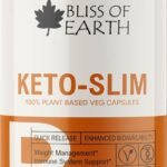 Bliss of Earth Keto Slim Weight Management Pills, Keto Diet Safe, 100% Natural Fat Burner, Appetite Suppressant, Non-GMO, Gluten Free, 60 Veg Capsules - Fast UK Delivery