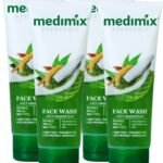 Medimix Essential Herbs Ayurvedic Face Wash 50ml (Pack of 4) Humarabazar - Fast UK Delivery