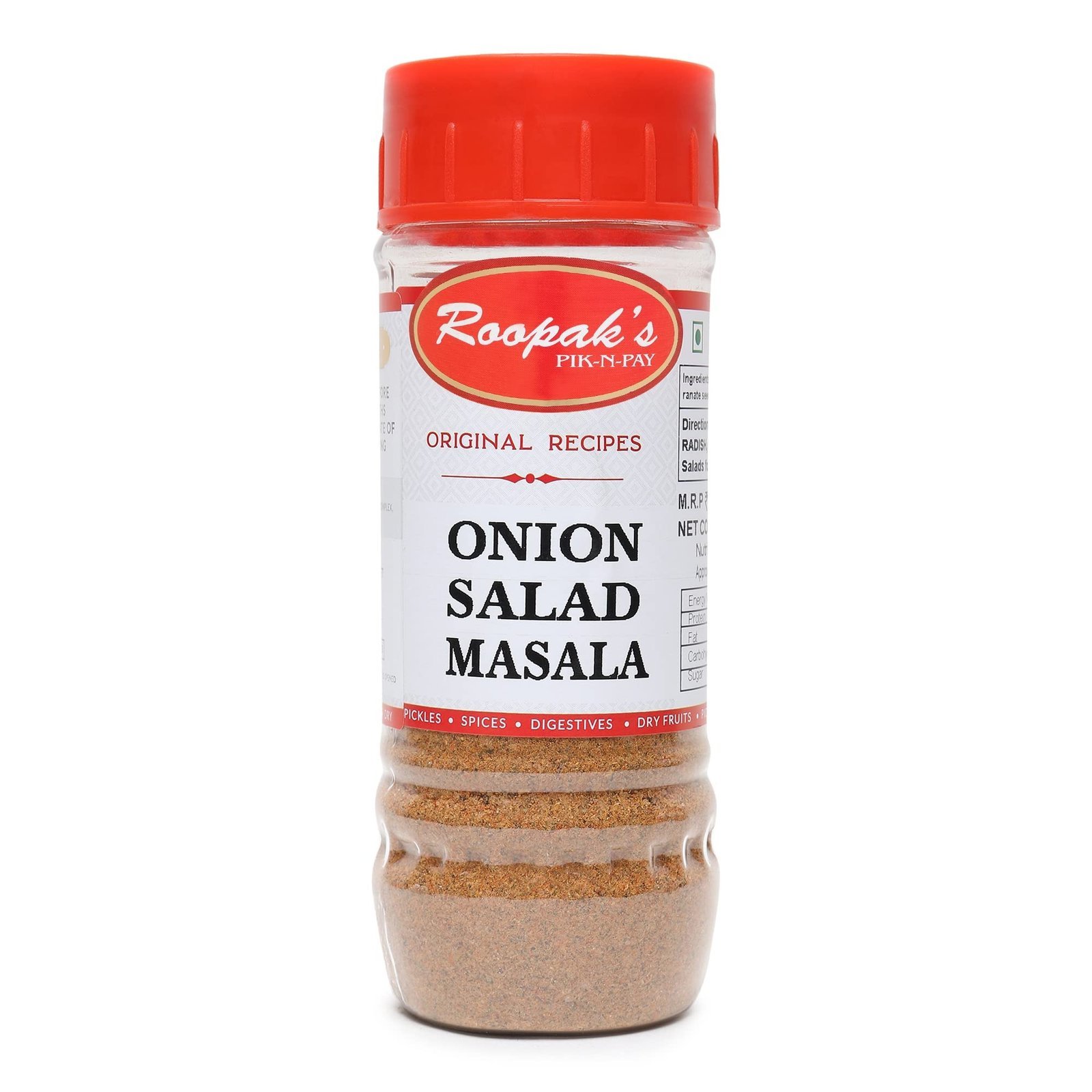 uk71t9LTpvb-L-1.jpg ROOPAK'S PIK-N-PAY Onion Salad Masala 125G Brand Name :Roopaks Pik N Pay - Fast UK Delivery - Image 1