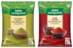 Tata Sampann Chilli Powder With Natural Oils, 200g & Tata Sampann Coriander Powder With Natural Oils, 200g - Fast UK Delivery