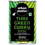 Urban Platter Thai Green Curry Base, 400ml (A Fusion of Aromatic Thai Herbs & Spices with Coconut Milk, Instantly Ready to Eat in 5 mins, Just add Proteins or Veggies) - Fast UK Delivery
