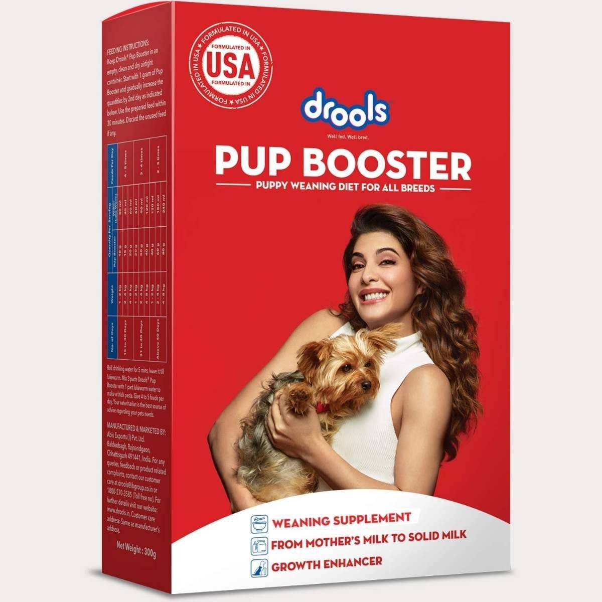 uk71vaSMDiNVL-1.jpg Drools Dog Pup Booster,Weaning Diet 300G For All Breed Pack - Baby, Powder - Fast UK Delivery - Image 1