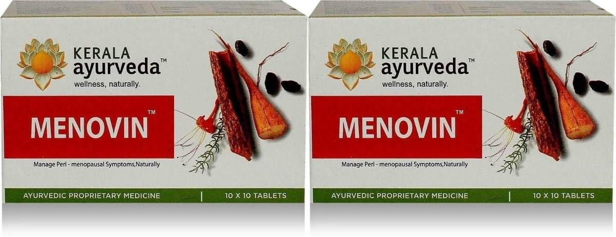 uk71w2FWyJnDL-1.jpg Kerala Ayurveda Menovin 100 Tablets x Pack 2 - Fast UK Delivery - Image 1