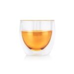 Dancing Leaf Fino Double Walled Cup | Heat Resistant Borosilicate Glass | Perfect for Tea, Coffee, Espresso & Other Beverages | Capacity - 80ml - Fast Shipping to USA & Canada