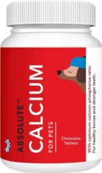 Drools Absolute Dog Supplement Tablets, Calcium Falvour 400g 110 Pieces Jar - Fast UK Delivery