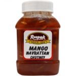 Roopak Chutney - Mango Navarattan, 400g Jar - Fast UK Delivery