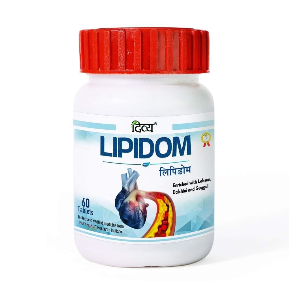 uk71x8w-K91cL.jpg Patanjali Divya Lipidom 60 Tablets - Pack of 1 - Fast UK Delivery - Image 1
