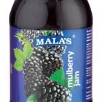 Mala's Jam Glass Bottle (Natural and Real Fruit Extracts) Mulberry, 500 gram - Fast UK Delivery