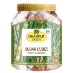 Dhampurgreen White & Brown Sugar Cubes, 800G | Sugar Cubes For Tea And Coffee | No Added Sulphur And Chemicals - Fast UK Delivery