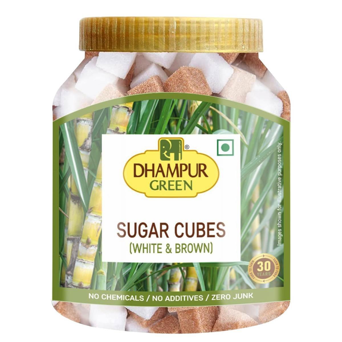 uk71y9Es63tbL-1.jpg Dhampurgreen White & Brown Sugar Cubes, 800G | Sugar Cubes For Tea And Coffee | No Added Sulphur And Chemicals - Fast UK Delivery - Image 1