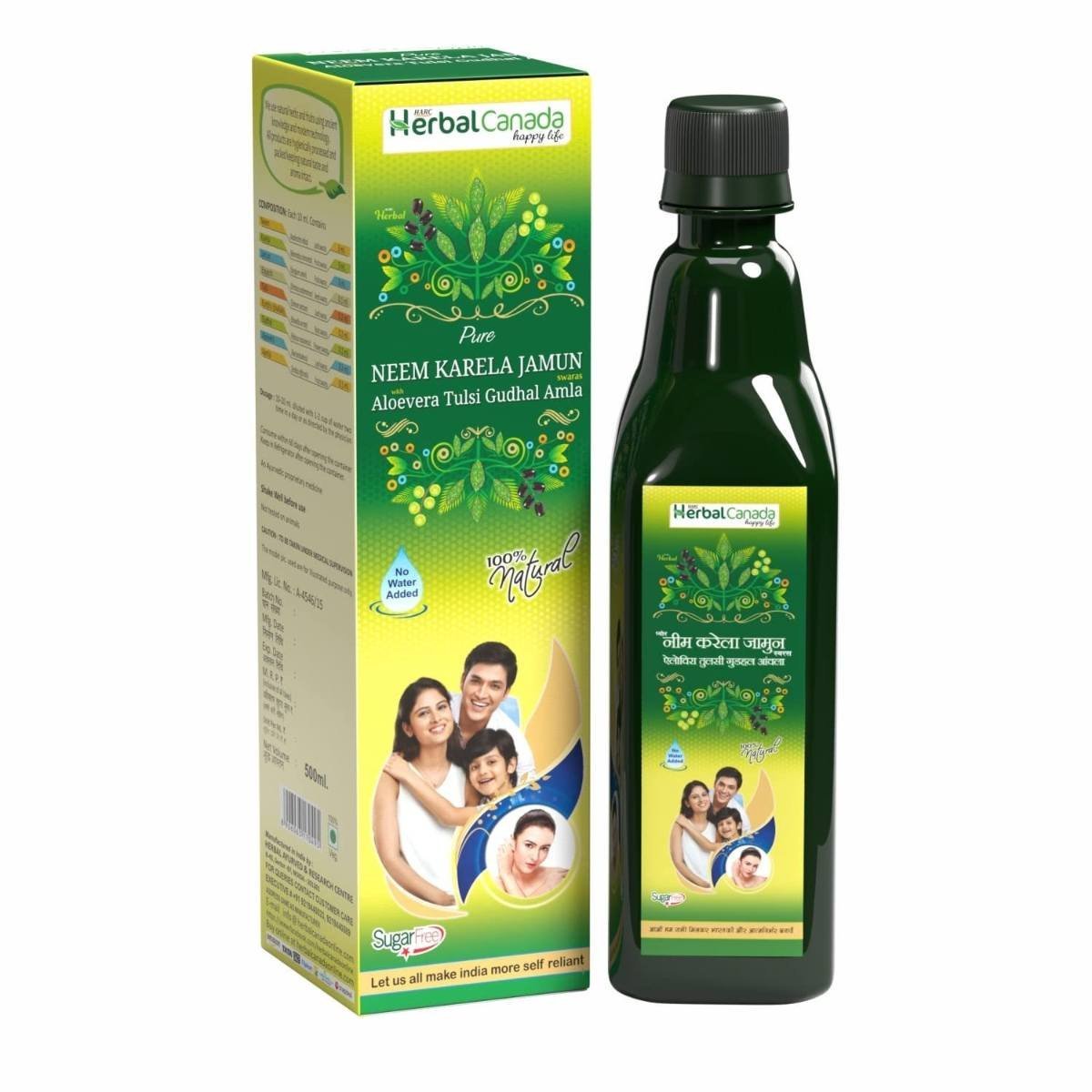 uk71yNY0AnqiL-1.jpg Herbal Canada Neem Karela Jamun ras (Pack of 3) - Fast UK Delivery - Image 1