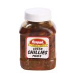 Roopak Pickle - Green Chilli, 300g Bottle - Fast UK Delivery