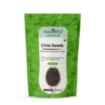 Neuherbs Raw Unroasted Chia Seeds For Eating With Omega 3 and Fiber For Weight Management - 200 Gram | Healthy Snacks | Seeds For Eating During Summer | Best Diet Food - Fast UK Delivery