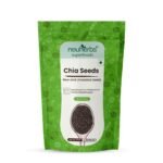 Neuherbs Raw Unroasted Chia Seeds For Eating With Omega 3 and Fiber For Weight Management - 200 Gram | Healthy Snacks | Seeds For Eating During Summer | Best Diet Food - Fast UK Delivery