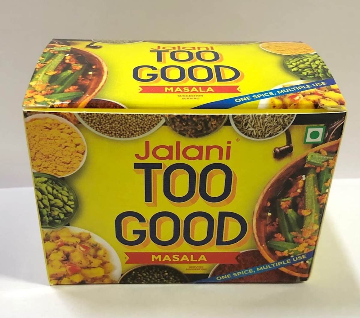 uk71znruBuZeL-1.jpg Jalani Too Good Masala (Box of 10 sachet 6g each) 60g - Fast Shipping to USA & Canada - Image 1