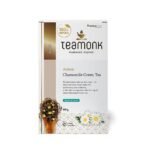 Teamonk Anicca High Mountain Chamomile Green Tea Leaves (50 Cups) - 100g. Best Calming Tea | Night Tea | Relaxation Tea - Fast Shipping to USA & Canada