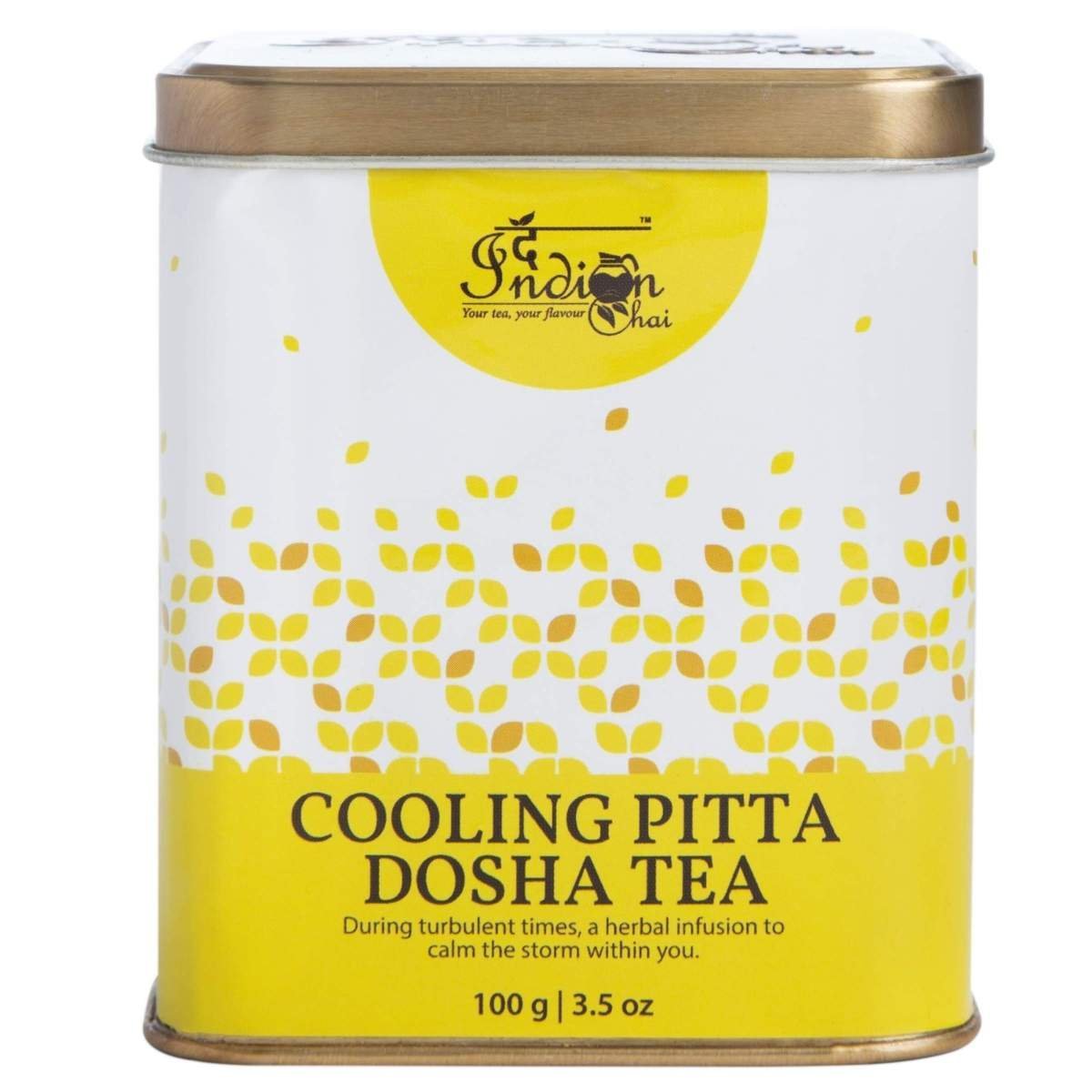 uk811KZfYGEWL-1.jpg The Indian Chai - Cooling Pitta Dosha Tea 100G With Brahmi, Amla, Spearmint, Rose Petals Etc, Promotes Clear Thinking, Cools Down Mind, Body & Emotions, Ayurvedic Herbal Tea, 100 grams - Fast UK Delivery - Image 1