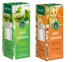 Heera Ayurvedic Research Foundation Cholestrol Controls Bael Juice (500 ml) + Immunity Booster Tulsi Juice (500 ml)- Pack of 2 - Fast Shipping to USA