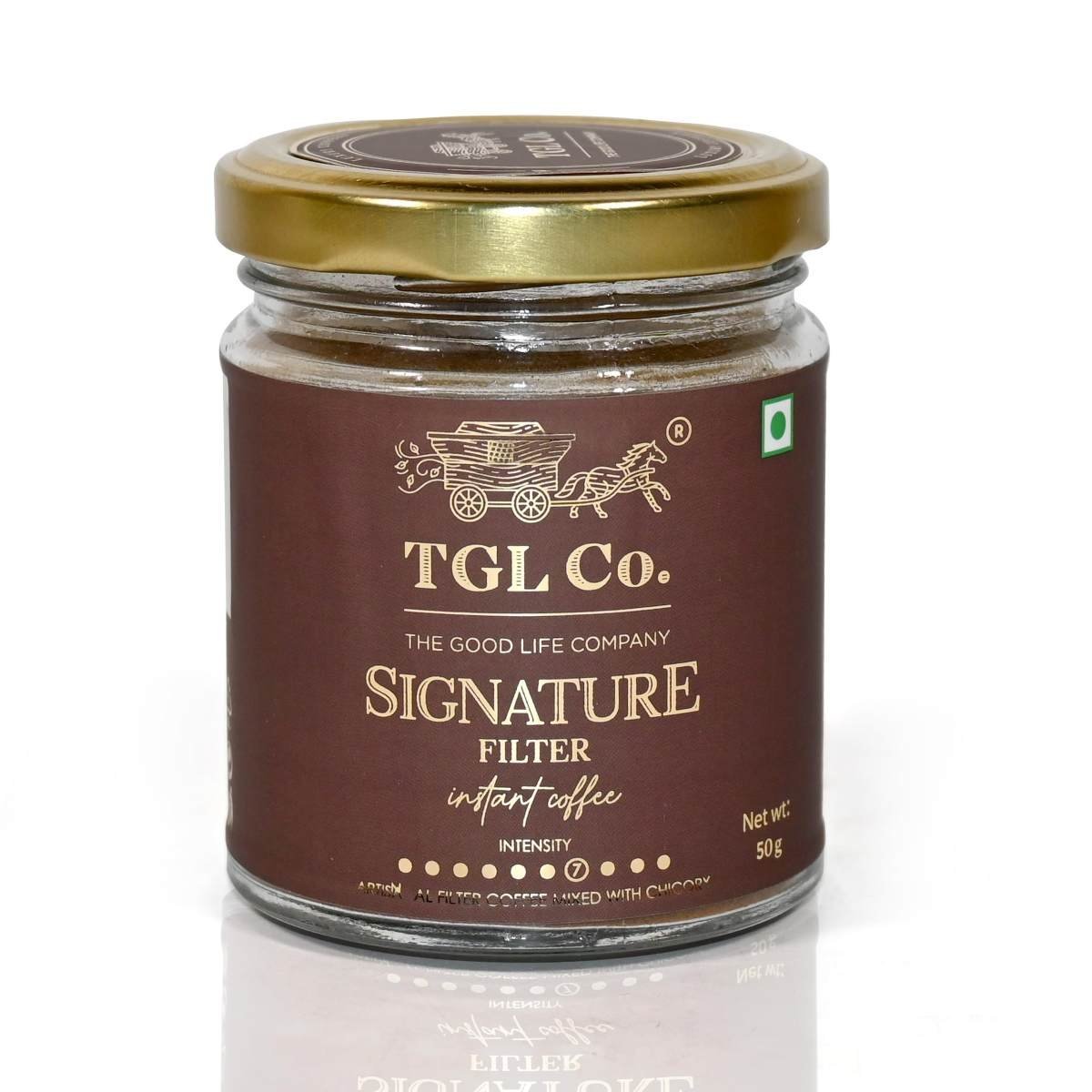 uk813hg8yvpuL-1.jpg TGL Co. The Good Life Company Signature Instant Filter Coffee Bottle Taste Powder 50 Gm|Anti Oxidant|Boost Energy|No Artificial Flavour - Fast UK Delivery - Image 1