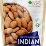 Bliss of Earth 500gm Organic Almonds Badam Dry fruits Crunchy & Tasty High in fiber, Immunity Booster Your Daily Diet Super Snack - Fast UK Delivery