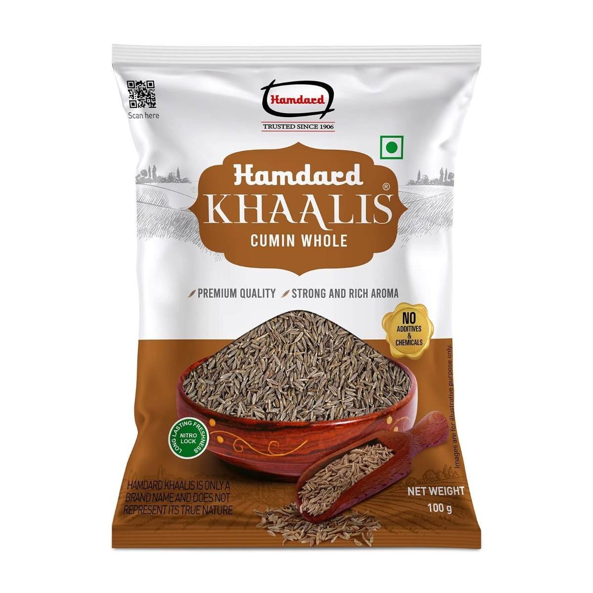 uk815TRHXJaEL-1.jpg HAMDARD KHAALIS JEERA WHOLE 100 GM - Fast UK Delivery - Image 1
