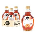 Urban Platter Pure Maple Syrup, 250ml [Pack of 3 | Product of Canada | Robust Taste] - Fast UK Delivery