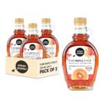 Urban Platter Pure Maple Syrup, 250ml [Pack of 3 | Product of Canada | Robust Taste] - Fast UK Delivery