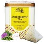The Indian Chai - Anti - Diabetic Tea 30 Pyramid Tea Bags with Gymnemma Sylvestre, Giloy Stem, Paneer Dodi, Bitter Melon, Jamun Seed for Regulating Blood Sugars levels - Fast UK Delivery
