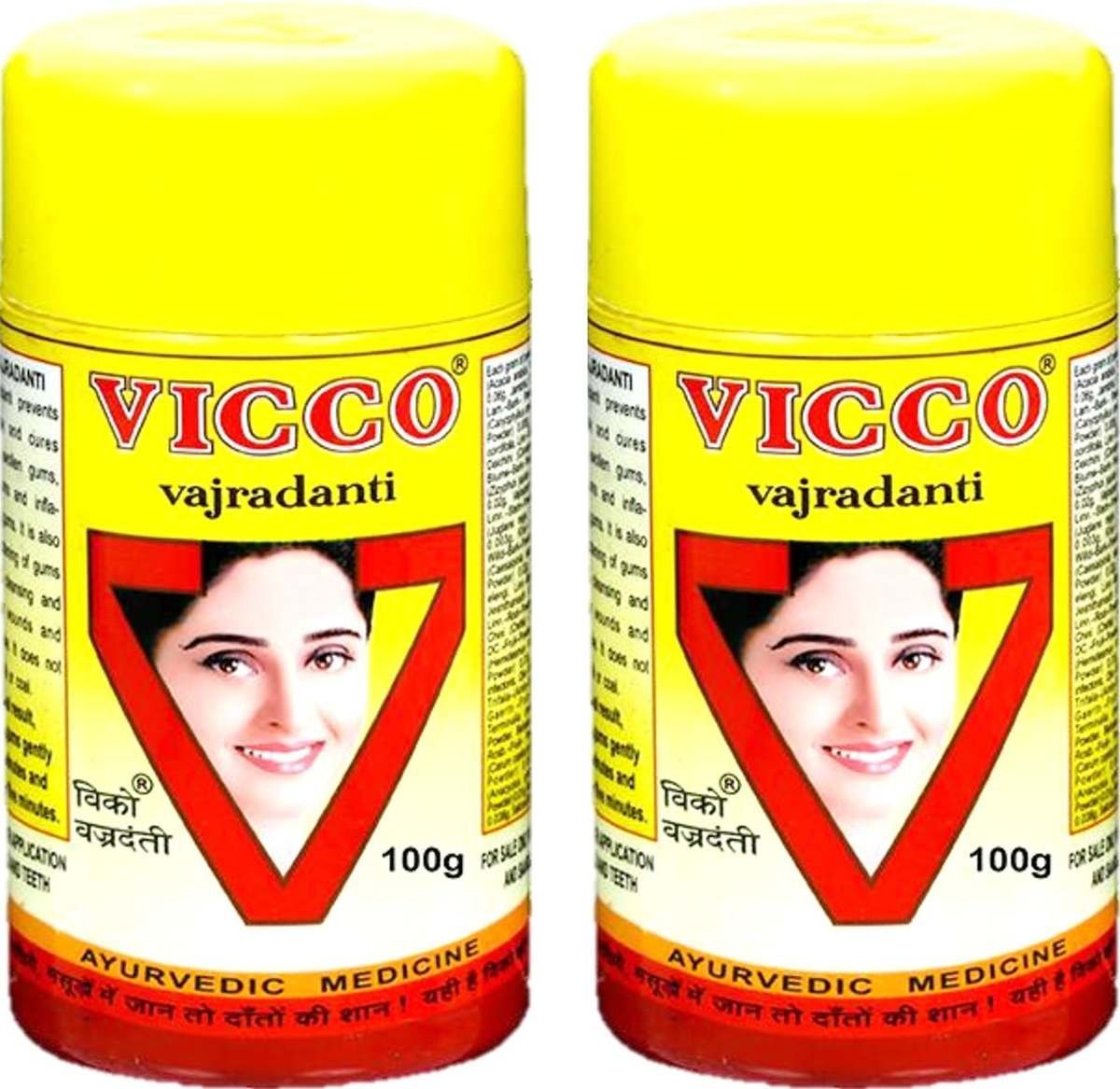 uk816thlp-GzL-1.jpg Vicco Vajradanti Ayurvedic Toothpowder 100g ( PACK OF 2 ) >humarabazar - Fast UK Delivery - Image 1