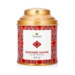 Octavius | Kashmiri Kahwa Green Tea - 100 Gm (50 Cups) Dome Tin | 100% Natural Ingredients | Loose Leaf | Saffron, Cinnamon Cardamom, Clove, Green Tea | Kahwa Tea | Spiced Chai - Fast UK Delivery