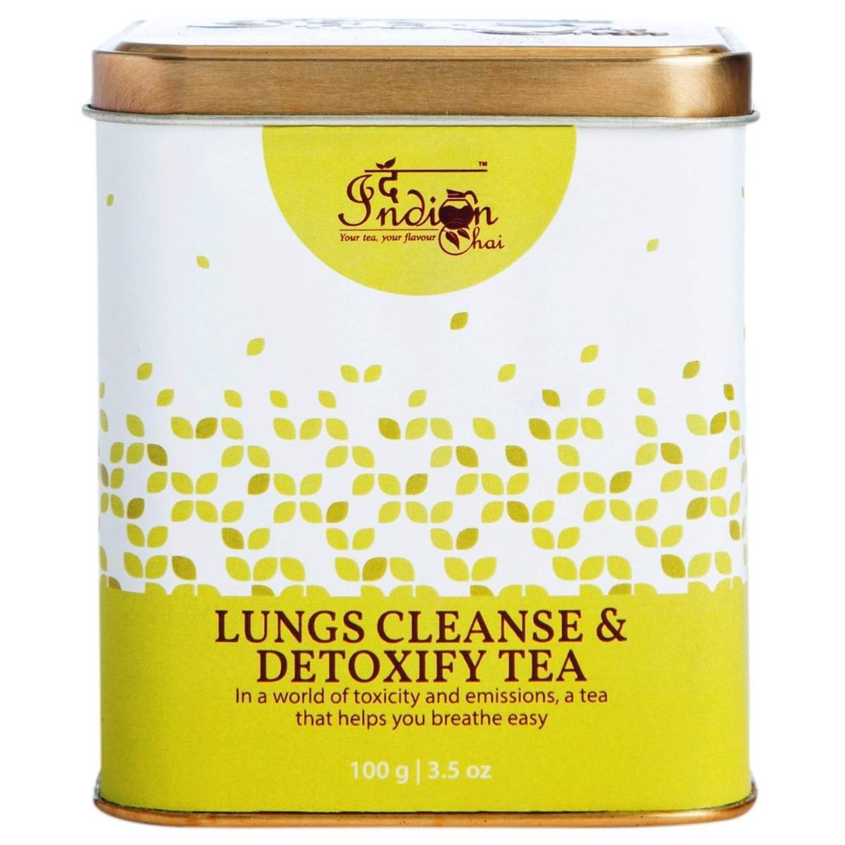 uk818ADv3TS-1.jpg The Indian Chai Lung Cleanse & Detoxify Tea 100g | Anti Smoking Herbal Tea with Burdock Root, Valerian Root, Mullein Leaf, Eucalyptus Leaves & more - Fast UK Delivery - Image 1