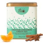 The Indian Chai - Orange Cinnamon Green Tea 100 grams with Orange Peel, Cinnamon and Cloves for Cholesterol, Immunity and Healthy Heart. - Fast UK Delivery