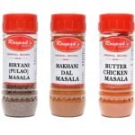 ROOPAK'S PIK-N-PAY -Combo Pack Of Biryani(Pulao)Masala + Makhni Dal Masala + Butter Chicken Masala(Pack Of 3,100Gm Each) - Fast UK Delivery