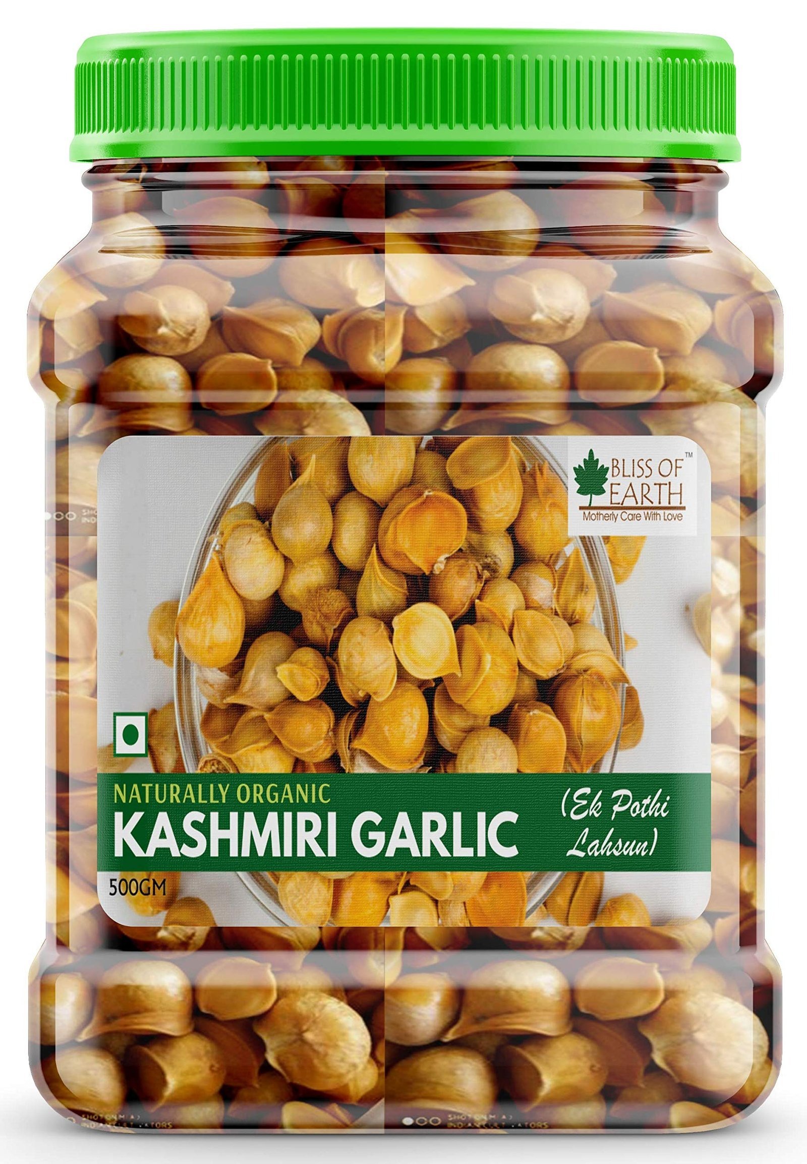 uk81BhZTNi-L-1.jpg Bliss of Earth Naturally Organic Kashmiri Garlic From Indian Himalayas, Single Clove, Kashmiri Lahsun Ek Pothi, Snow Mountain Garlic- 500 Gm - Fast UK Delivery - Image 1