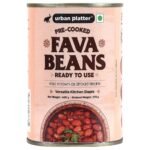 Urban Platter Canned Fava Beans, 400g (Ready to use, Cooked Fava Beans, Broad Beans, Middle Eastern Staple, Foul Medammas) - Fast UK Delivery