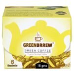 Greenbrrew Instant Green Coffee (Lemon, 6 Sachets) 18g - Easy to Use - Fast Shipping to USA & Canada