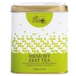 The Indian Chai - Memory Zest Tea 100g with Brahmi, Ashwagandha, Ginseng, Red Clover etc for Memory, Focus, Clarity, Herbal Tea with Super Brain Herbs - Fast UK Delivery