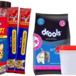 Drools Creamy cat Treats, Real Chicken, 375 gm (Pack of 25) & Drools Kitten(1-12 Months) Dry Cat Food, Ocean Fish, 1.2kg with Free Container - Fast UK Delivery