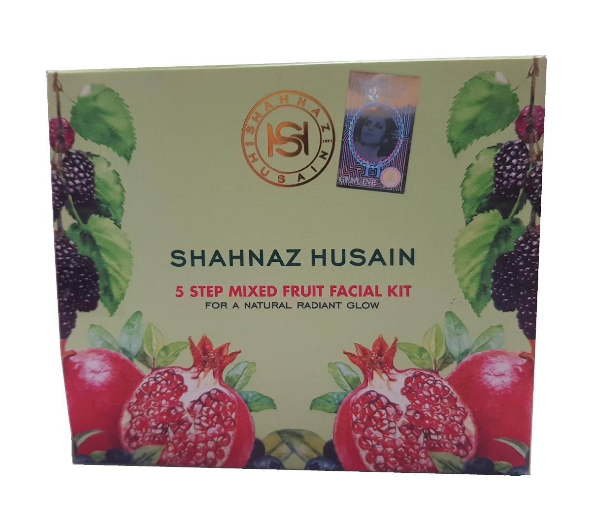 uk81H2yEfeHnL-1.jpg Shahnaz Husain 5 Step Mixed Fruit Facial Kit - 50GM - Fast UK Delivery - Image 1
