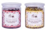 The Indian Chai - Organic Chamomile Flower Tea and Organic Hibiscus Flower Tea Combo, 50 grams Each, Herbal Tea, Caffeine Free - Fast UK Delivery