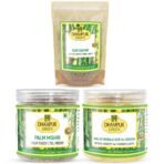 Dhampurgreen Spiced Jaggery Snacks Combos for Tea Palm Candy Sugar, 350gGur Saunf, 150gHaldi Turmeric Masala Gur, 250g750 - Fast UK Delivery