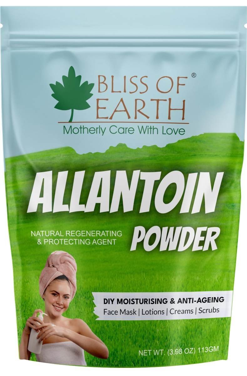 uk81IttNmY2lL-1.jpg Bliss of Earth Allantoin Powder For Skin, 113gm, Soothing Skin Care Ingredient - Image 1