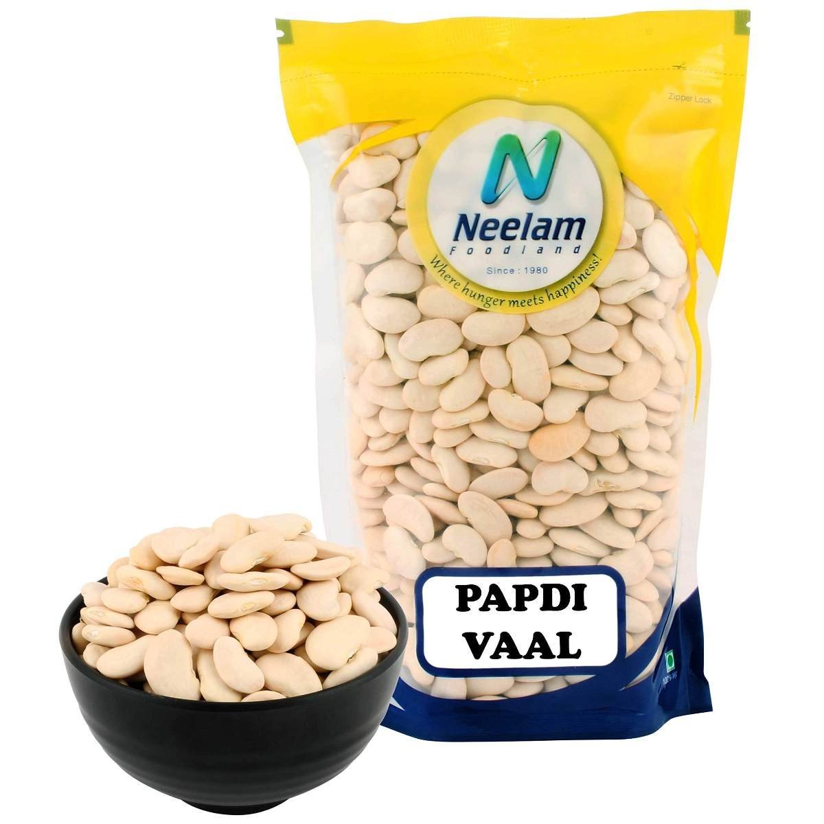 uk81Jcm0iB6lL-1.jpg Neelam Foodland Lima Beans (Papdi Vaal), 1KG - Fast UK Delivery - Image 1