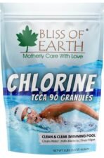 Bliss of Earth Japanese Chlorine Powder for Pool, Clean & Clear Swimming Pool, Kills Bacteria & Stops Algae, Pool Disinfectant Granular Chlorine, 453g - Fast UK Delivery