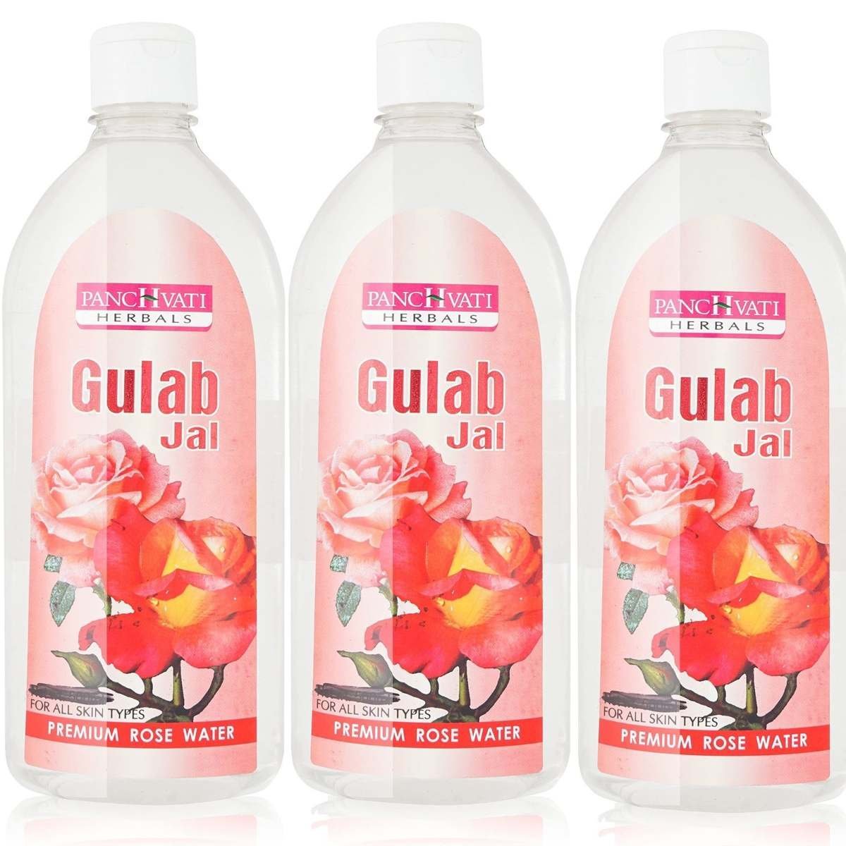 uk81KTSYI-gbL-1.jpg Panchvati Herbals Gulab Jal Premium Rose Water 450 ml, Pack of - 3 - Image 1