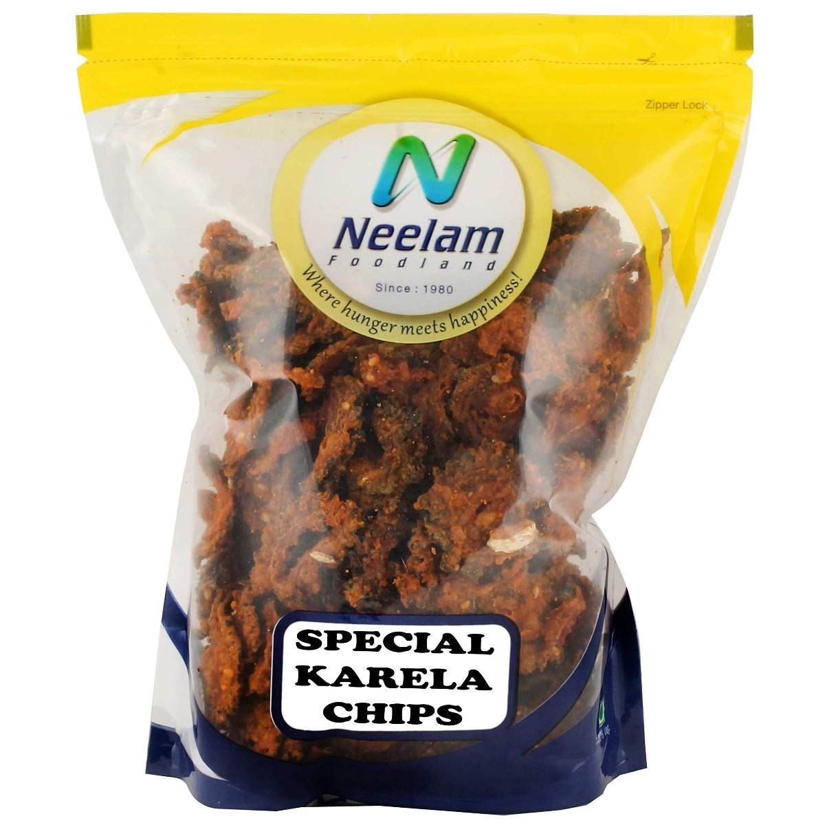 uk81LXIMR0wgL-1.jpg Neelam Foodland Special Karela Waffers, 300g - Fast UK Delivery - Image 1