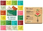TEABOX - 100% Natural Immunity Boosting Green Tea Trial Pack & Ashwagandha Green Tea Bags 25 Pieces, For Immunity Boosting & Improved Memory, Whole Leaf, Natural Ashwagandha & Cardamom, 2 Free Samples - Fast UK Delivery